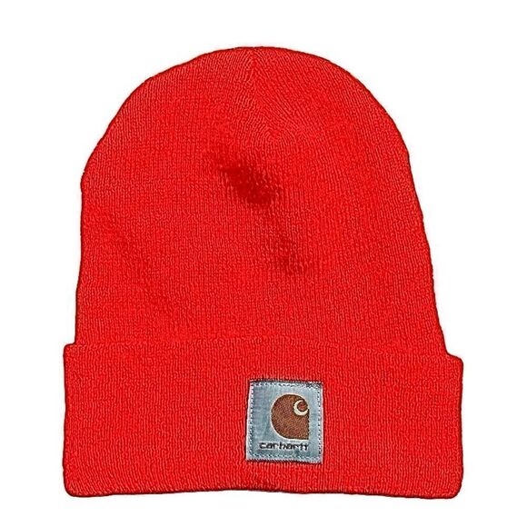 5/$25 Brite Orange Carhartt Beanie Unisex - Picture 1 of 5